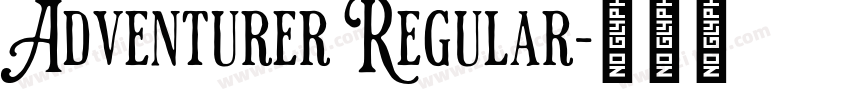 Adventurer Regular字体转换
